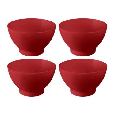 Imagem de Kit com 4 Cumbucas 750ml cada Vermelho Bold Coza Brinox  10510/0465