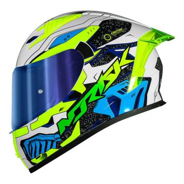 Imagem de Capacete Norisk Flow Robot Branco e Amarelo