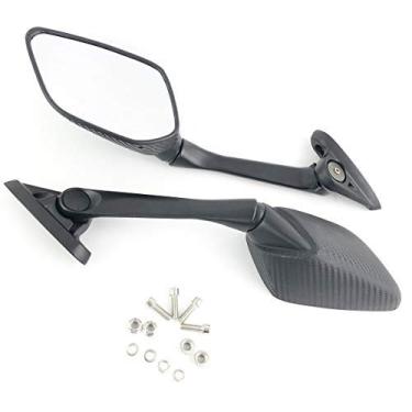 Imagem de OKSTNO Espelhos retrovisores de ponto cego para motocicleta para Yamaha YZF R3 R25 2015 2016 2017 YZF-R3 YZF-R25 (carbono)