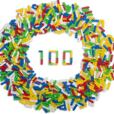 Imagem de Brinquedo de Montar Play Pinos Coloridos com Encaixes Firmes Blocos de