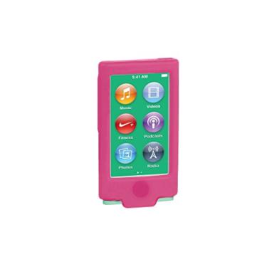 Imagem de Capa de silicone para iPod Nano 7ª geração, rosa, peça de reposição do pacote TuneBand completo