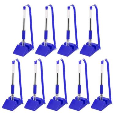 Imagem de PATIKIL 9 canetas seguras com corrente adesiva e suporte de caneta de segurança, canetas de balcão de recepção, refil de tinta preta para mesa, local de trabalho, escritório, casa, suprimentos, azul
