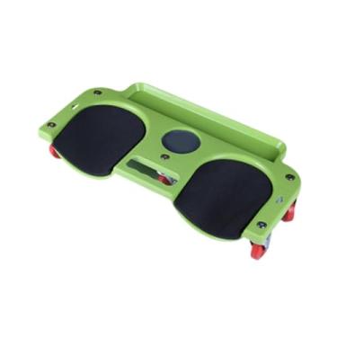 Imagem de WeiLaiKeQi Rolando Creeperper/Pads Tool Bandejador de ferramentas Fácil de usar o rolamento de carga forte com 5 rodízios giratórios para garagem para casa, Verde
