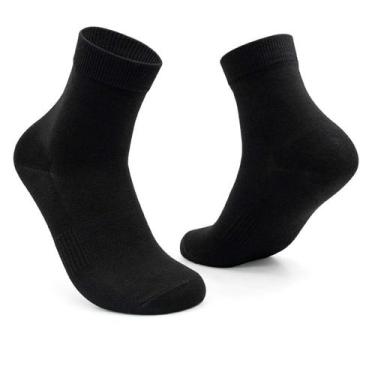 Imagem de Meias Cano Médio Masculina E Feminina Unissex Algodão Luxo - anjo da m