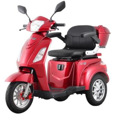 Imagem de Triciclo Elétrico 1000W Lítio Tração Reduzida Eko-10 PRO Vermelho - Nã