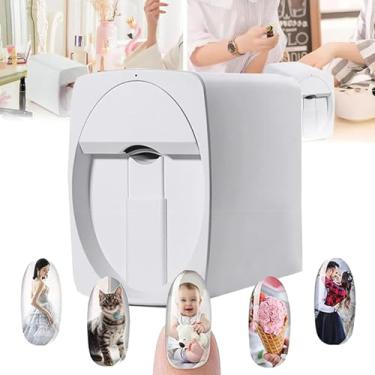 Imagem de Impressora De Unhas 3d, Impressora De Unhas AutomáTica Inteligente Com Suporte Wifi/FaçA Você Mesmo, Impressora De Arte Digital PortáTil, 30 Segundos Pronta,Amantes De Unhas Em SalõEs De Beleza