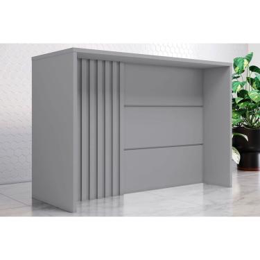 Imagem de Bancada Ilha Cozinha Gourmet Belize Cinza - Henn