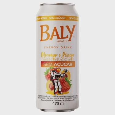 Imagem de Energético Baly Morango e Pêssego das Galáxias Zero Açúcar 473ml