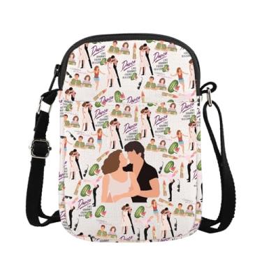 Imagem de Bolsa transversal de lona dançante, presente temático de filme de dança Nobody Puts Baby Amante de melancia presente para fã de dança bolsa de mão, Bolsa tiracolo Nobody Puts Baby