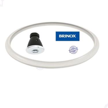 Imagem de Kit Borracha E Válvula De Trabalho Original Panela Pressão Brinox Pres