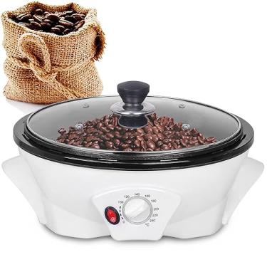 Imagem de Torradeira de grãos de café antiaderente de 800 g, torradeiras de café caseiras: torra uniformemente fácil de limpar, torradeira de grãos elétrica de 0 a 240 °C, para cafés, restaurantes