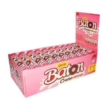 Imagem de Chocolate Baton Creme De Morango 16gr C/30un - Garoto