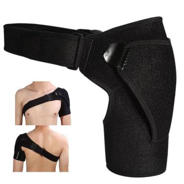 Imagem de Ombreira Ortopedica Compressao Almofadado Protetor Ombro Fisioterapia Alivia Dor Tensao Muscular Lesao Articulaçao