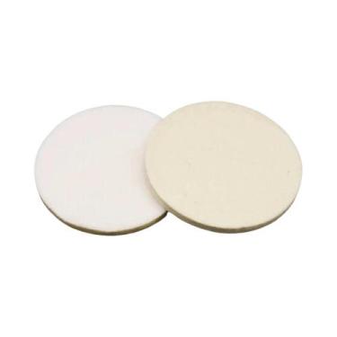 Imagem de Conjunto de 2 Almofadas de Polimento de Feltro de Lã para Vidro e Aço 