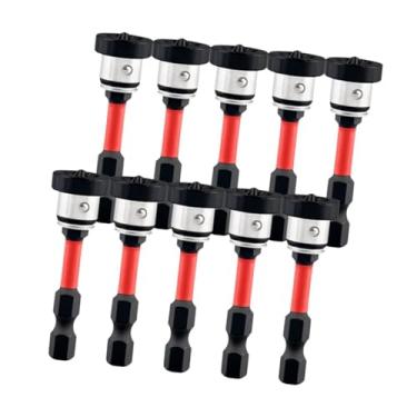 Imagem de IEUDNS Posicionamento de bits de chave de fenda, ferramenta de cabeça de lote, acessório para serviço pesado, parafuso de aço para marcenaria, haste, Vermelho
