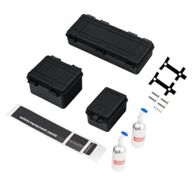 Imagem de NMNRC Plastic Simulation Nitrogen Bottle & Mini Toolbox Trunk Decoration for 1/10 RC Crawler Axial SCX10 II III 90046 TRX4 D90 Redcat Gen7 Gen8 Vanquish VS4-10 Phoenix F10 Upgrade Parts