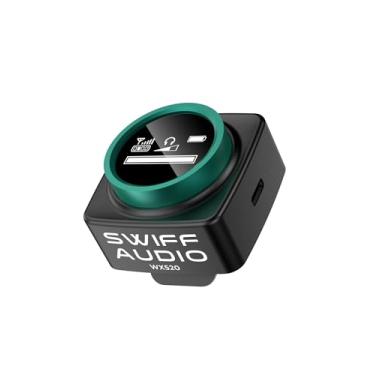Imagem de Sistema de monitor intra-auricular SWIFF WX520R sem fio, sistema IEM estéreo de 5,8 G atualizado, baixa latência com tela de LED para igreja, banda, palco (apenas WX520R)