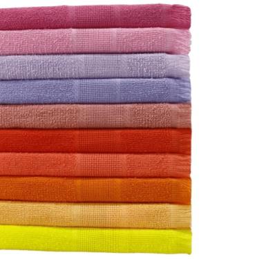 Imagem de Kit 20 Toalha Social de Mão Toalhinha de Boca Bordar Franja