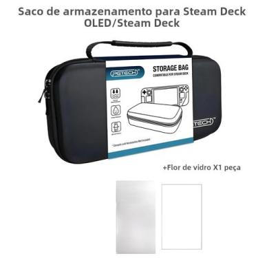 Imagem de Steam Deck OLED Hard Case Bolsa De Armazenamento Protetora Oxford Clot