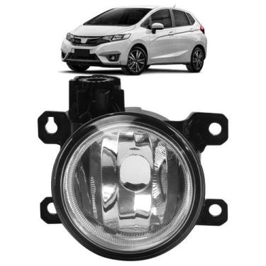 Imagem de Farol Milha Auxiliar Fit 2015 2016 Lente Lisa Vidro - Automotive Impor