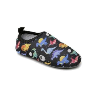 Imagem de Sapatilha Infantil Náutica Aquática Masculino Calce Fácil - RM, Dinoss