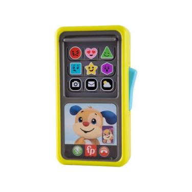 Imagem de Celular de Brinquedo Deluxe De Aprendizagem Verde - Emite Som Fisher-P