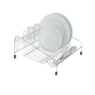 Imagem de Escorredor de Louças para 12 Pratos Utimil em Aço Cromado