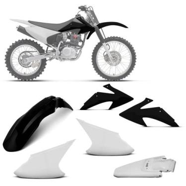 Imagem de Kit plástico personalizado crf 230f 2008 à 2014 - 4 itens (paralama di