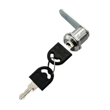 Imagem de IEUDNS Fechadura de armário com chave, substituição profissional de fechadura de gaveta de arquivo multifuncional para gaveta, caixa de correio, cômoda,