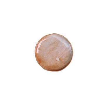 Imagem de Pratos de cerâmica retrô simples e requintados para uso doméstico podem ser pratos de salada redondos de micro-ondas - lama lisa de 17 cm.