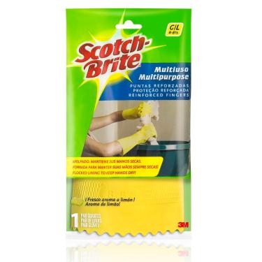 Imagem de Luva Scotch Brite Multiuso Amarela G 1 Unidade