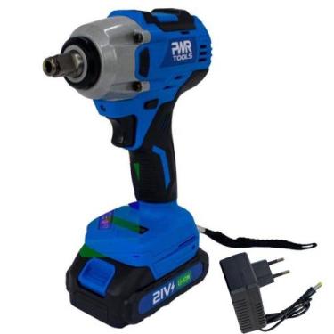 Imagem de Chave de Impacto Parafusadeira 21V 1/2POL com Bateria e Carregador SIG