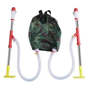 Imagem de WeiLaiKeQi Distribuidor de fertilizantes, ferramenta de fertilização, dispensador de fertilizantes portátil e ajustável, aplicação de esterco para vegetais, Tubo Duplo de Metal