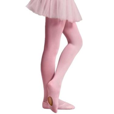Imagem de Meia Calça Infantil Ballet com Abertura Selene Fio 40 9585, Rosa, P