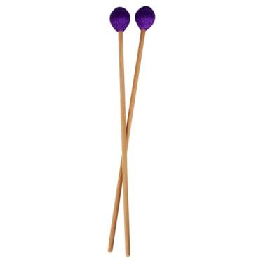 Imagem de LiebeWH Mallets de Bastão Médio 2pcs Com Maçanetas de Faia, Instrumento de Percussão para Amadores, Jogue Marimba Com Tom Delicado (1 par)
