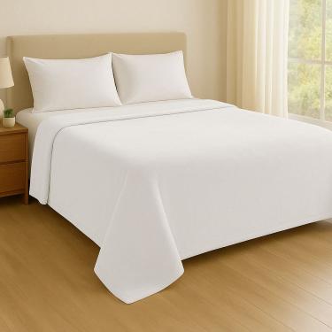 Imagem de Manta Blanket High 300 Casal Toque De Seda 180x220cm - Kacyumara - Branco