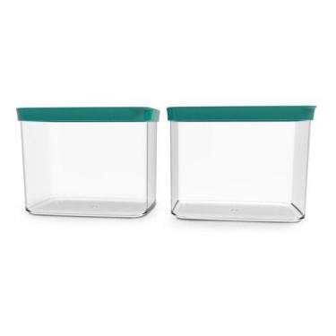 Imagem de Kit Conjunto 02 Potes Herméticos Para Mantimentos Acrílico - Helsim, V