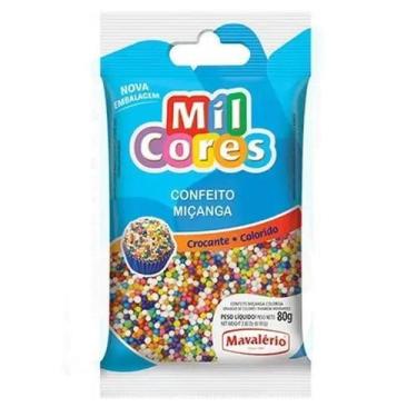 Imagem de Confeito Miçanga Colorido - Mavalério, Colorido