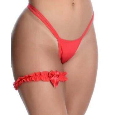 Imagem de Calcinha Fio Dental em Tule com Perneira - Tanga Perneira - Sol & Sedu