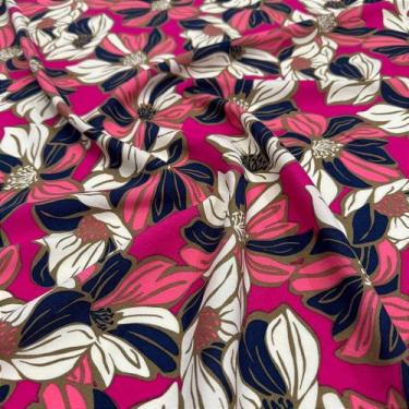 Imagem de Tecido Viscose Estampada Floral Brisa de Verão 1,45m Para Roupas Femin
