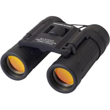 Imagem de CampCo Telescópio binóculo compacto Humvee 8x21 para adultos, caça, viagens, cruzeiros, jogos de futebol, esportes, policiais militares, borracha preta
