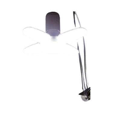 Imagem de Lâmpada LED Dobrável Em Formato De Leque Branco Quente E27 40 LEDs 220