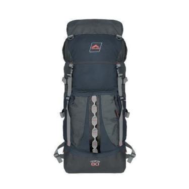 Imagem de 0060 - Mochila Crampon 60 - Marinho Com Cinza - Trilhas & Rumos