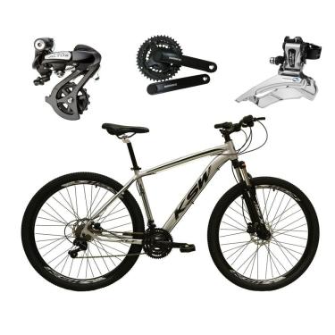 Imagem de Bicicleta Aro 29 Ksw Xlt Câmbios Shimano Altus 24v K7 Alumínio Freios Hidráulicos Garfo Com Trava - Prata