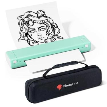 Imagem de Impressora térmica portátil Phomemo M08F sem fio iOS/Android