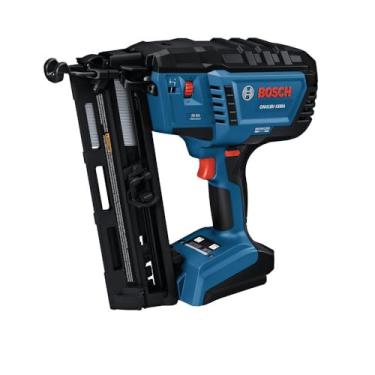 Imagem de BOSCH Gnh18V-16Man Pregador De Acabamento Angular Sem Escova De Calibre 16 De 18 V - Prega Até 1.600 Pregos Por Carga, Ativação Com Uma Mão, Remoção De Atolamentos Sem Ferramentas, Gancho De Cinto (
