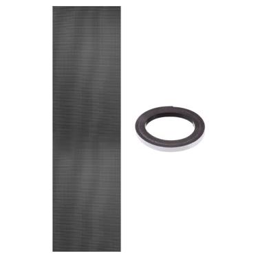 Imagem de PATIKIL Furo de malha de poeira de 100 x 30 cm, 0,1 cm, 1 conjunto de filtro de poeira de PVC para refrigerador de computador, filtro de poeira, grade com tira magnética para ventilador de computador