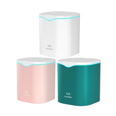 Imagem de Umidificador Grande 3 Litros Saída Dupla Luzes LED's Coloridas Silencioso e Neblinas Controláveis(Cor aleatória(2000ml))