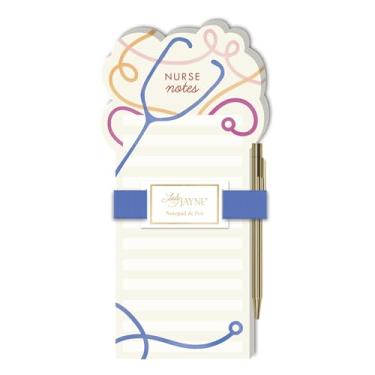 Imagem de Lady Jayne Bloco de notas com caneta, estetoscópio de notas de enfermeira, creme (13050)
