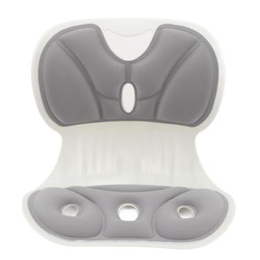 Imagem de RiToEasysports Corretor de Postura de Suporte Lombar, Cadeira Back Posture Corrector Spine Pillow Com Tecido Respirável para Pétala Ergonômica do Escritório (GRAY)